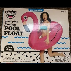 Giant Pink Flamingo Pool Float